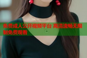 免费成人公开视频平台 高清流畅无限制免费观看