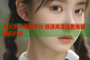 成人色片视频平台 极速高清观看海量精彩内容