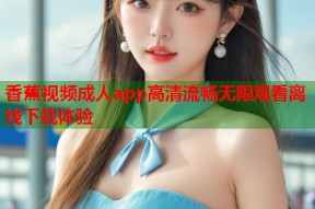 香蕉视频成人app高清流畅无限观看离线下载体验