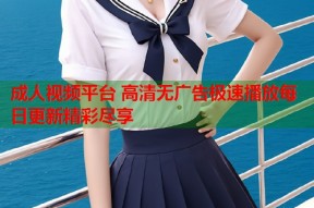 成人视频平台 高清无广告极速播放每日更新精彩尽享