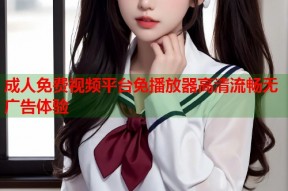 成人免费视频平台免播放器高清流畅无广告体验